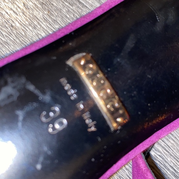 GUCCI Multicolored Orange Metallic Heel - Picture 6 of 8